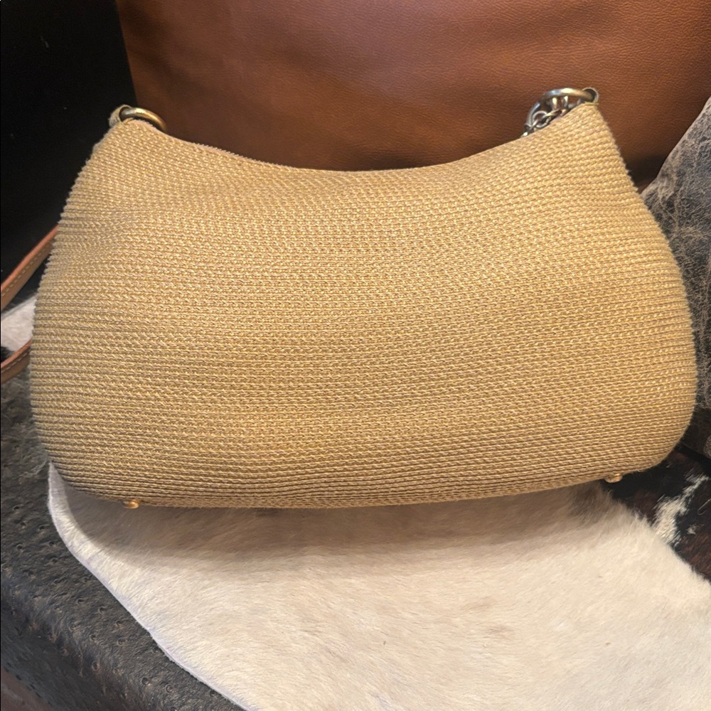 Eric Javits Chain-Link Jute Shoulder Bag - Picture 5 of 12